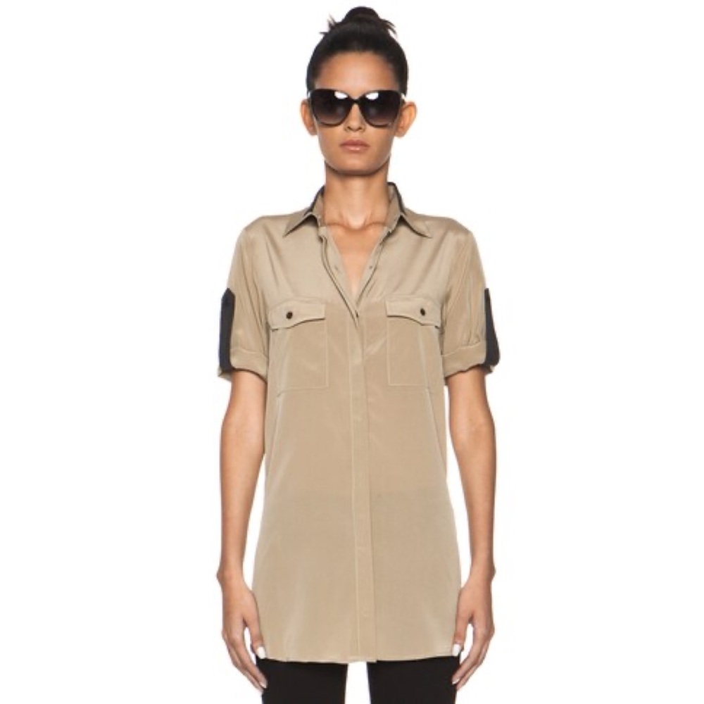 Rag & Bone The Midnight Shirt in Tan
